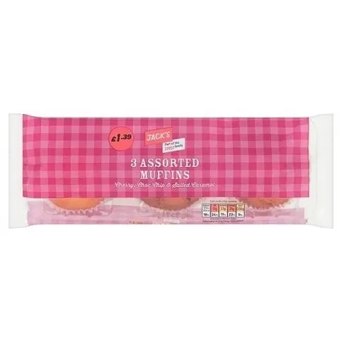 Jack's Assorted Muffins 3 Pack