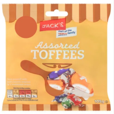 Jacks Assorted Toffees 105g
