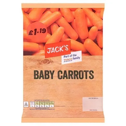 Jacks Baby Carrots Frozen £1.19 500g