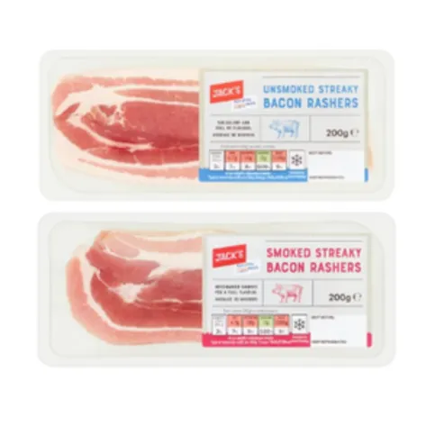 Jacks Bacon Rashers 200g