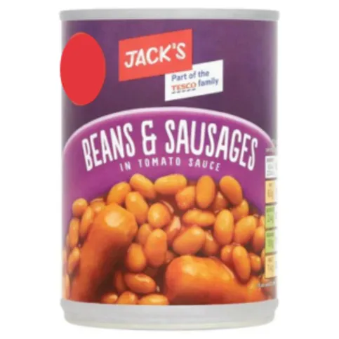 Jack's Beans & Sausages in Tomato Sauce 395g