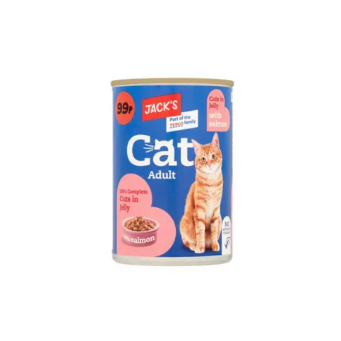 Jacks Cat Food Cuts with Salmon 415g