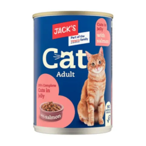 Jack's Cat Food Cuts with Salmon 415g