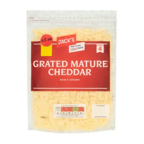 Jacks Cheddar Grated Cheese