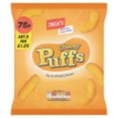 Jacks Cheesy Puffs 60g 2/£125