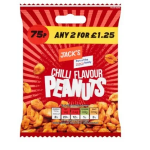 Jack's Chilli Flavoured Peanuts 55g