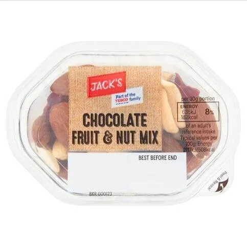 Jack's Chocolate Fruit & Nut Mix 60g