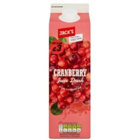 Jacks Cranberry Juice 1L