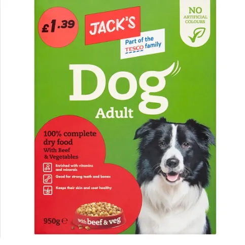 Jacks Dog Mix Beef 950g