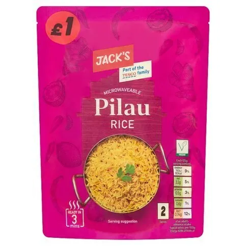 Jacks Microwavable Pilau Rice 250g