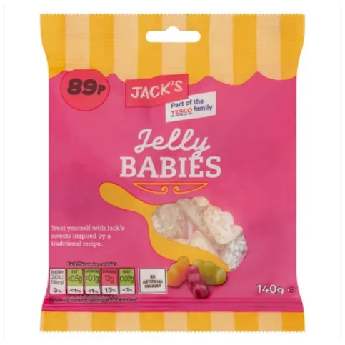 Jack's Jelly Babies 140g
