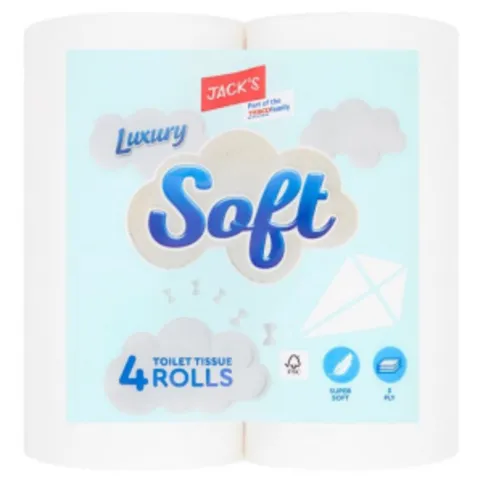 Jacks Luxury Soft Toilet Tissue 4 Pack