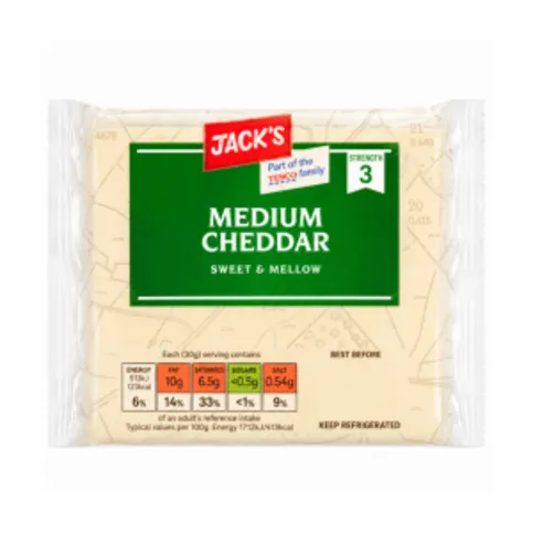 Jack's Medium Cheddar Block 200g