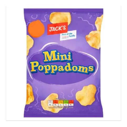 Jack's Mini Poppadoms 25g