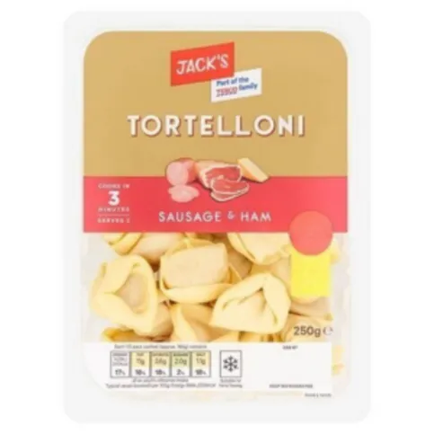 Jack's Sausage & Ham Tortellini Pasta 250g