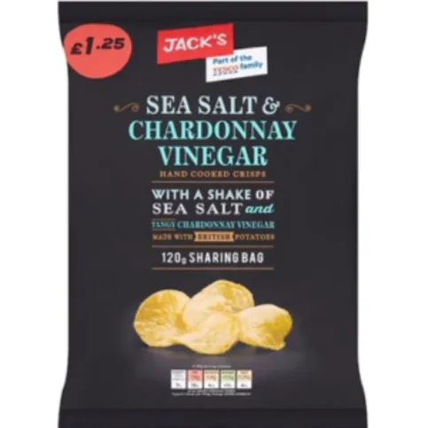 Jacks Sea Salt & Chardonnay Vinegar 120g