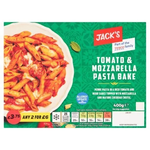 Jacks Tomato & Mozzarella Pasta Bake 400g