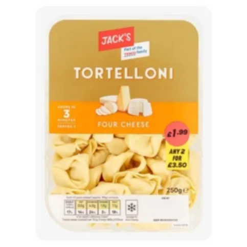 Jack's Tortelloni Four Cheese 250g