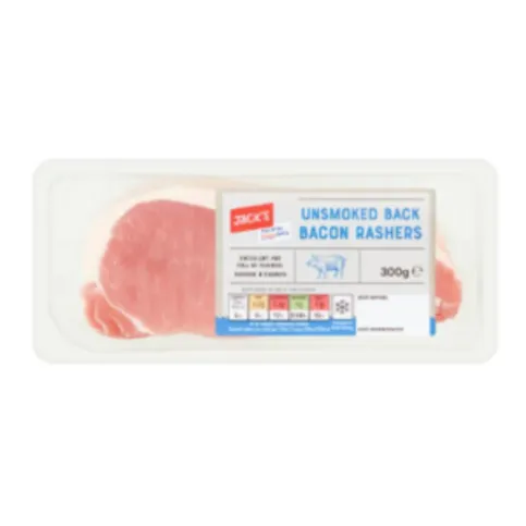 Jack's Unsmoked Back Bacon 300g