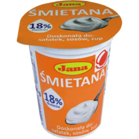 Jana Sour Cream 18% Fat 400g