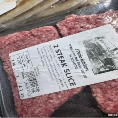 J Climie Butchers 2 Steak Slice