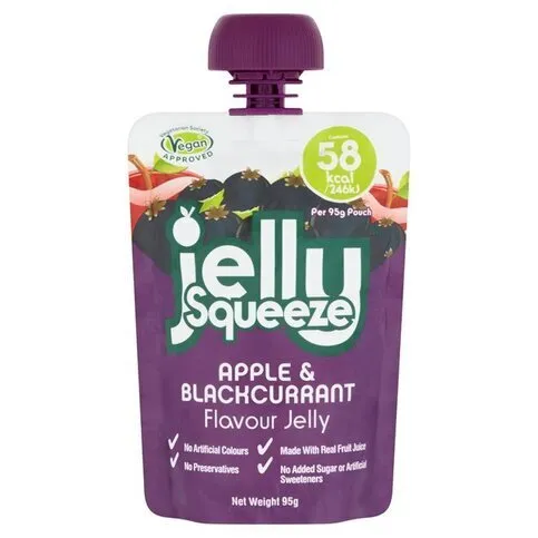 JellySqueeze Apple & Blackcurrant Flavour Jelly 95g