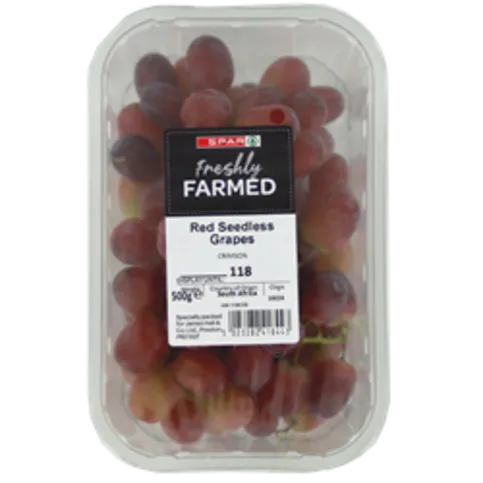 CHILLED: SPAR GRAPES RED SEEDLESS 500G