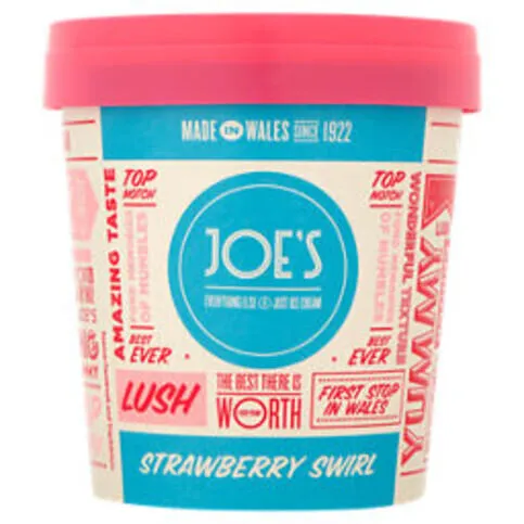 Joe's Ice Cream Strawberry Swirl 500ml