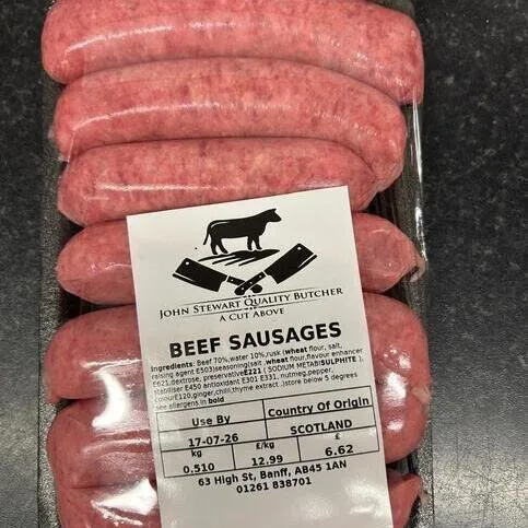 JOHN STEWART - BEEF SAUSAGES