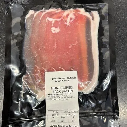 JOHN STEWART - HOME CURED BACK BACON