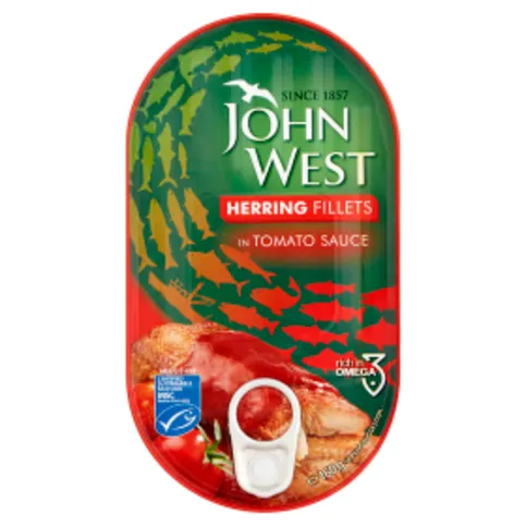 John West  Herring Fillets in Tomato Sauce 160g