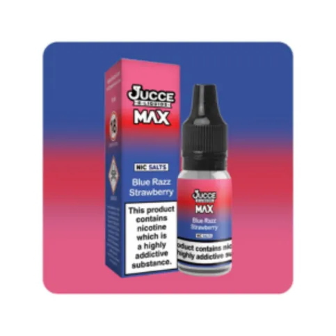 Jucce  MAX Blue Razz Strawberry 10ml Vape Juice