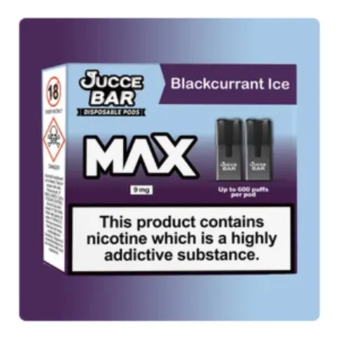 Jucce Bar Prefilled Pod Blackcurrant Ice 9mg