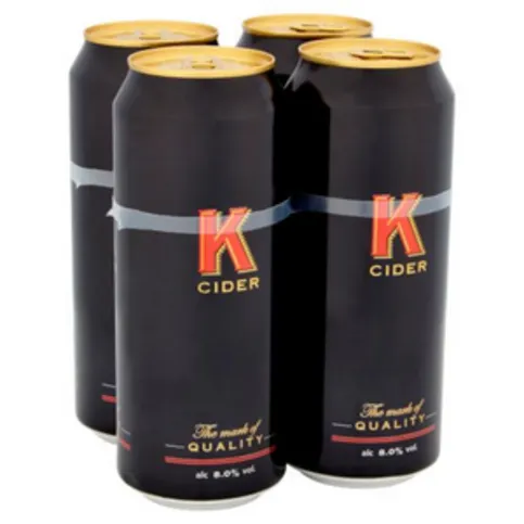 K Cider Cans 4 x 500ml