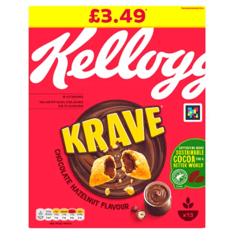 Kellogg's Krave Chocolate Hazelnut Flavour 410g
