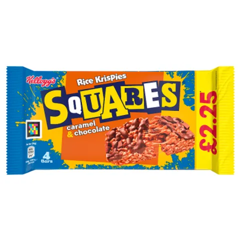 Kelloggs R/krisp Sq Chocolate Caram 4x36g