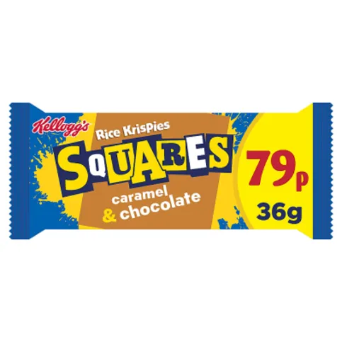 Kellogg's Squares Caramel & Chocolate Rice Krispies 36g