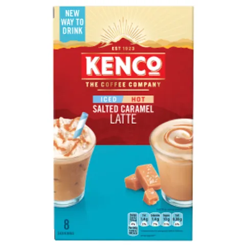 Kenco Iced Hot Salted Caramel Latte 8x20.3g (162.4g)