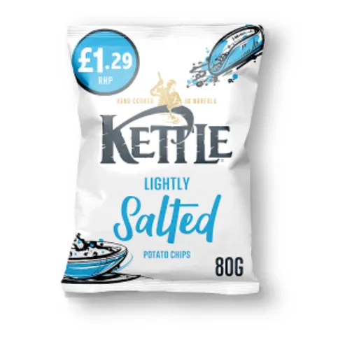 Kettle Lightly Salted Potato Chips 80g