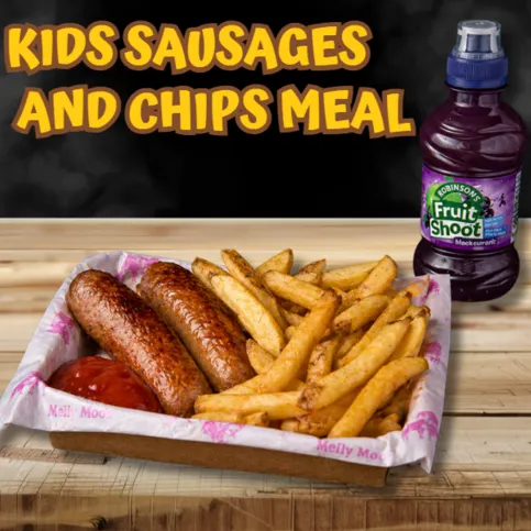 Kid's Sausages (2) & Skin on Fries Meal