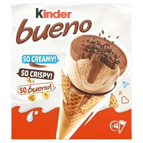 Kinder Classic Bueno - Ice Cream Cones, 4x pack