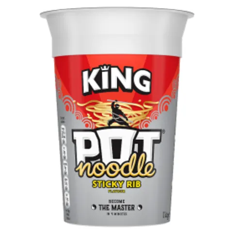 Pot Noodle Sticky Rib King Pot Noodle 114g