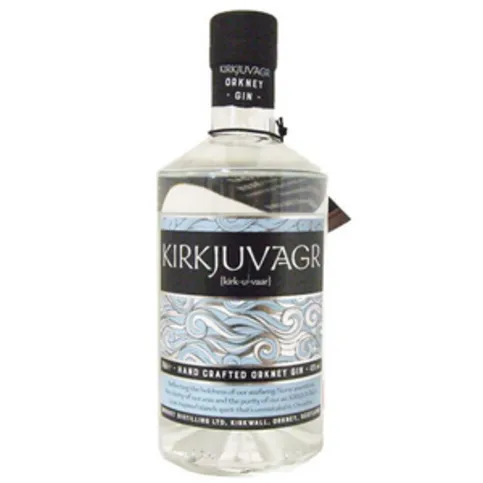 Kirkjuvager Hand Crafted Orkney Gin 43% 70cl