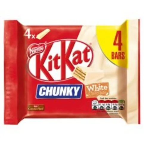KitKat Chunky White Chocolate Bar Multipack 40g 4 Pack