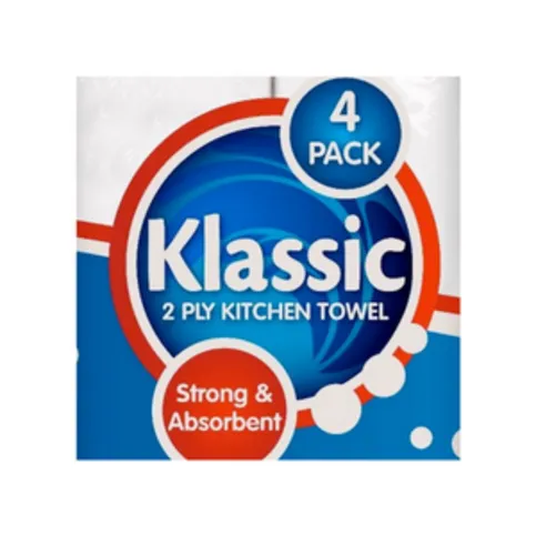 Klassic 2 Ply Kitchen Roll White
