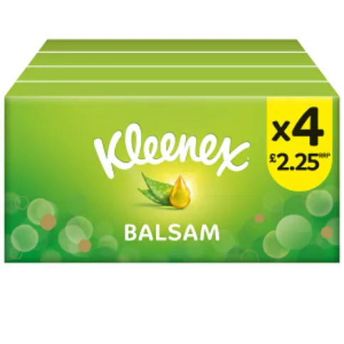 Kleenex Balsam Tissues 4 Boxes