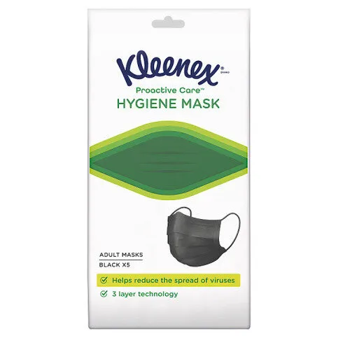 Kleenex® Proactive Care™ Hygiene Face Masks Adult Size 5 Disposable Masks Per Pack