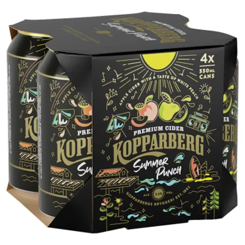 Kopparberg Premium Cider Summer Punch 4 x 330ml