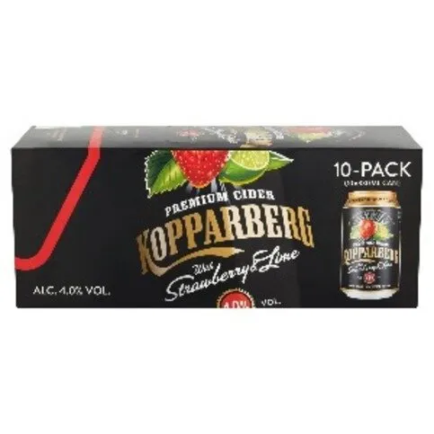 Kopparberg Premium Cider with Strawberry & Lime 10 x 330ml
