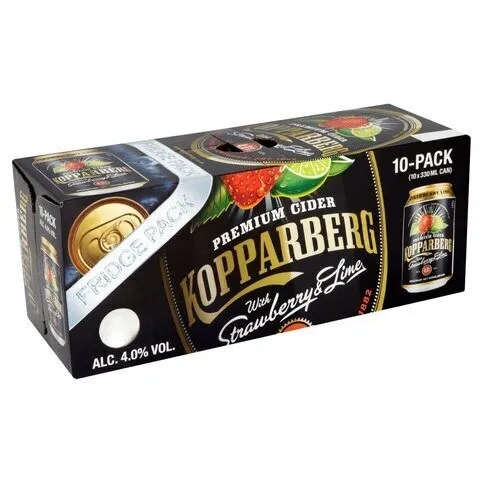 KOPPARBERG 4% ABV STRAWBERRY & LIME 10PK (10X330ML)